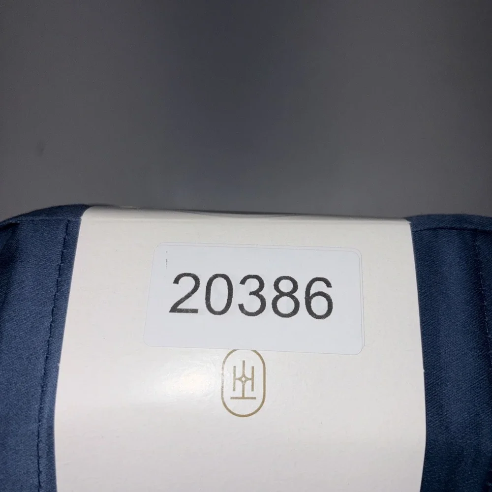 Threshold Performance 100% Cotton Sateen QUEEN Flat Sheet Blue 400 TC Smooth